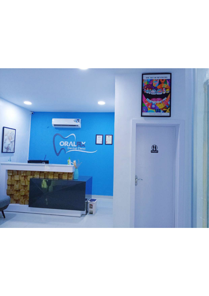 Front desk at OralFix Dental Clinic